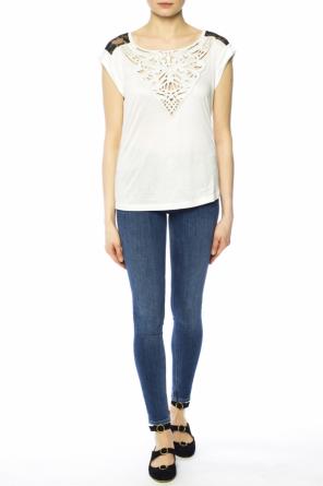 T-shirt with openwork applique, zdjęcie 2 T-shirt with openwork applique od Just Cavalli